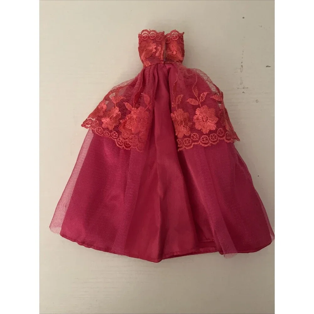 Barbie‎ Signature Hot Pink Dress Gown for Barbie Doll Excellent Condition
